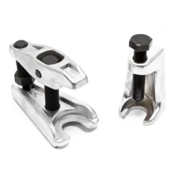 XPOtool Federspanner Satz 4-tlg. 375 mm aus Stahl, mit Kugelgelenkabzieher Montagespanner Audrücker, für Pkw Tuning Tieferlegung, Spannwerkzeug