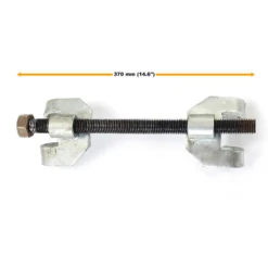 XPOtool Federspanner Satz 4-tlg. 370 mm aus Stahl, mit Kugelgelenkabzieher Montagespanner Audrücker, für Pkw Tuning Tieferlegung, Spannwerkzeug