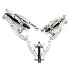 XPOtool Federspanner Satz 7-tlg. 370 mm aus Stahl, mit Klauen- & Kugelgelenkabzieher Montagespanner Audrücker, für Pkw Tuning Tieferlegung, Spannwerkzeug