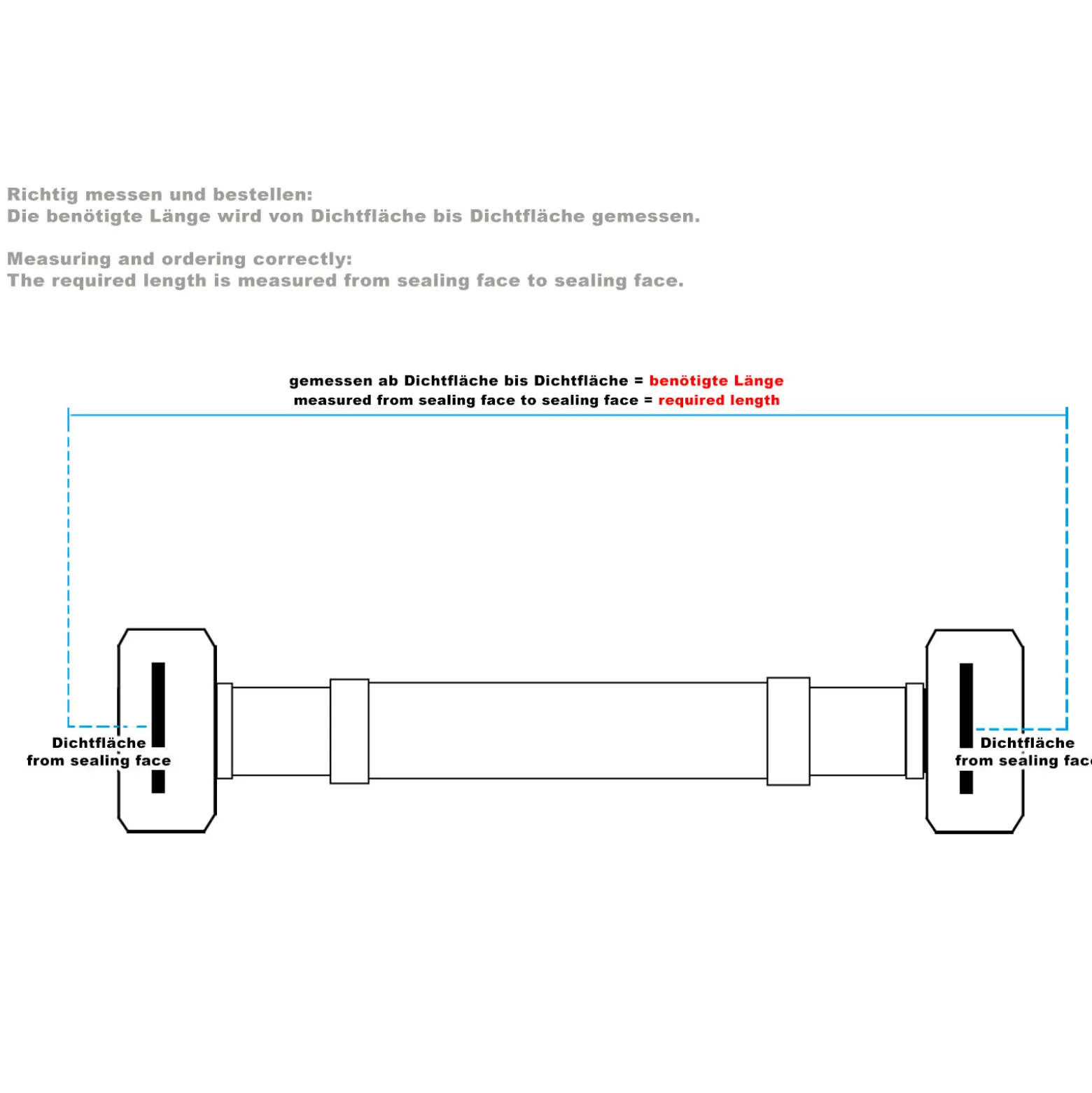 XPOtool Flexschlauch 500 mm Länge, Innendurchmesser DN8, 1/2" Überwurfmutter (18,64 mm), 3/8" Überwurfmutter (14,95 mm), Panzerschlauch Edelstahl EPDM