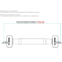 XPOtool Flexschlauch 600 mm Länge, Innendurchmesser DN8, 3/4