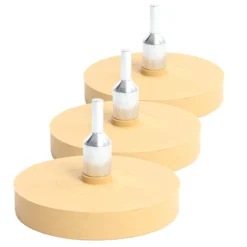 XPOtool Folienradierer 3 Stück Ø 88 mm mit 6 mm Adapter zum Entfernen von Kleberesten, Autoplaketten und Aufklebern, Klebeentferner mit Gummi Radierscheibe für Auto und andere Fahrzeuge