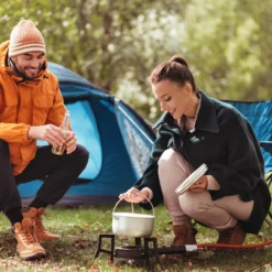 XPOtool Gaskocher Set max. 8 kW mit Gasdruckregler 50 mbar DE und Gasschlauch 1,5 m für Outdoor und Camping Gas Campingkocher
