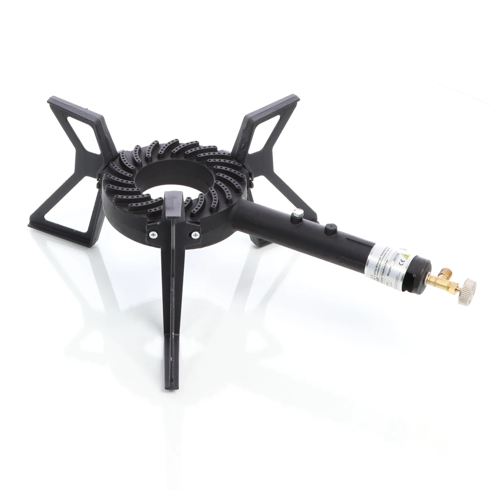 XPOtool Gaskocher Set max. 8 kW mit Gasdruckregler 28 mbar IT und Gasschlauch 1,5 m für Outdoor und Camping Gas Campingkocher