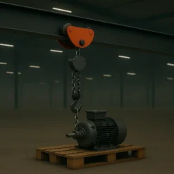 XPOtool HD Laufkatze bis 500 kg, 75-125 mm Flanschbreite, Handfahrwerk für Kran, Rollfahrwerk stufenlos justierbar