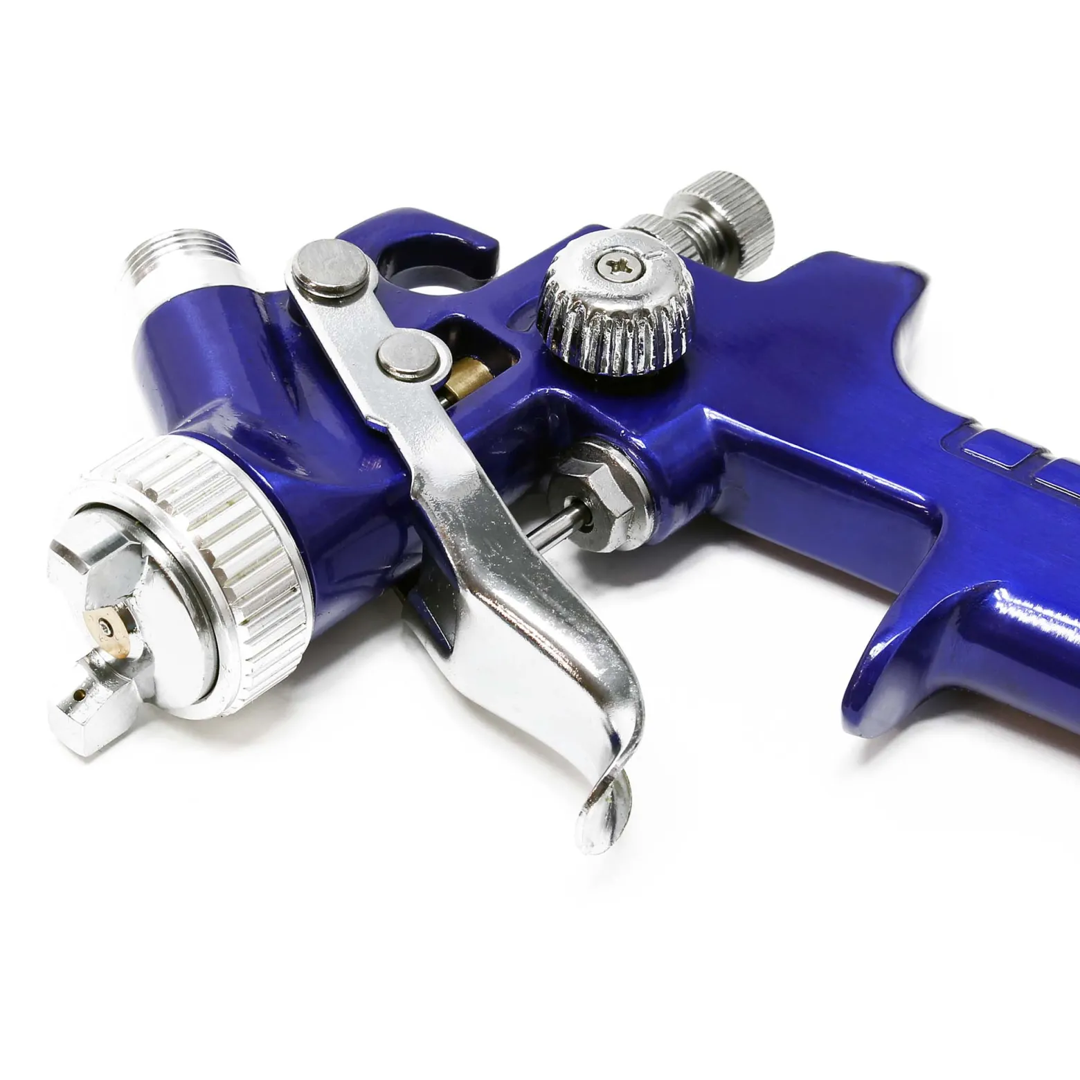 XPOtool HVLP Lackierpistole HVLP-2000, 0,5 mm Düse, 100 ml Becher, verstellbare Strahlbreite, Spritzpistole Sprühpistole Airbrushpistole