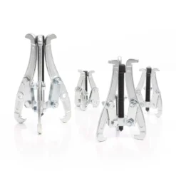 XPOtool Klauenabzieher 75 mm, 100 mm, 150 mm, 200 mm, 4x Profi Abzieher Lagerabzieher Satz als Innen Außen Ausdrücker, für Lager, Zahnrad, Riemenscheibe