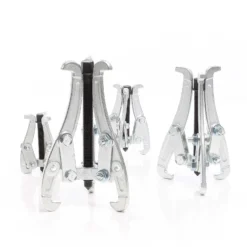 XPOtool Klauenabzieher 75 mm, 100 mm, 150 mm, 200 mm, 4x Profi Abzieher Lagerabzieher Satz als Innen Außen Ausdrücker, für Lager, Zahnrad, Riemenscheibe