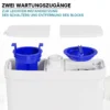 XPOtool 3/1 Kleinhebeanlage mit seitlichem Anschluss, Hebeanlage 450 W mit Häcksler, Abwasserhebeanlage bis 7,5 m, Fäkalienhebeanlage für WC und Dusche