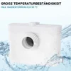 XPOtool 3/1 Kleinhebeanlage mit Frontanschluss, Hebeanlage 450 W mit Häcksler, Abwasserhebeanlage bis 7,5 m, Fäkalienhebeanlage für WC und Dusche