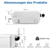 XPOtool 3/1 Kleinhebeanlage 250 W mit 3 Einlässen, Hebeanlage bis 8,5 m Höhe, Abwasserhebeanlage z. B. für WC und Dusche, kompakte Fäkalienhebeanlage