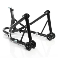 XPOtool Lenkkopf-Montageständer 13-18 mm für Motorrad bis 250 kg inkl. 5 Adapter, Lenkkopfständer für Vorderrad, Motorradständer aus Stahl