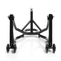 XPOtool Lenkkopf-Montageständer 13-18 mm für Motorrad bis 250 kg inkl. 5 Adapter, Lenkkopfständer für Vorderrad, Motorradständer aus Stahl