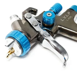 XPOtool LVLP Lackierpistole, 1,4 mm Düse, 500 ml Kunststoff Becher, 100 mm Strahlbreite, Spritzpistole Sprühpistole Airbrushpistole