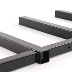 XPOtool Metallregal zur Holzlagerung, 300 x 30 x 1025 mm, Kragarmregal mit 6 Etagen, Schwerlastregal 50 kg pro Ebene in Schwarz