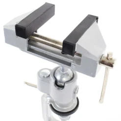 XPOtool Mini Tischschraubstock 78 mm Backenbreite 50 mm Spannweite 360° drehbar, Werkbank Schraubstock aus Aluminium