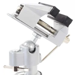 XPOtool Mini Tischschraubstock 78 mm Backenbreite 50 mm Spannweite 360° drehbar, Werkbank Schraubstock aus Aluminium