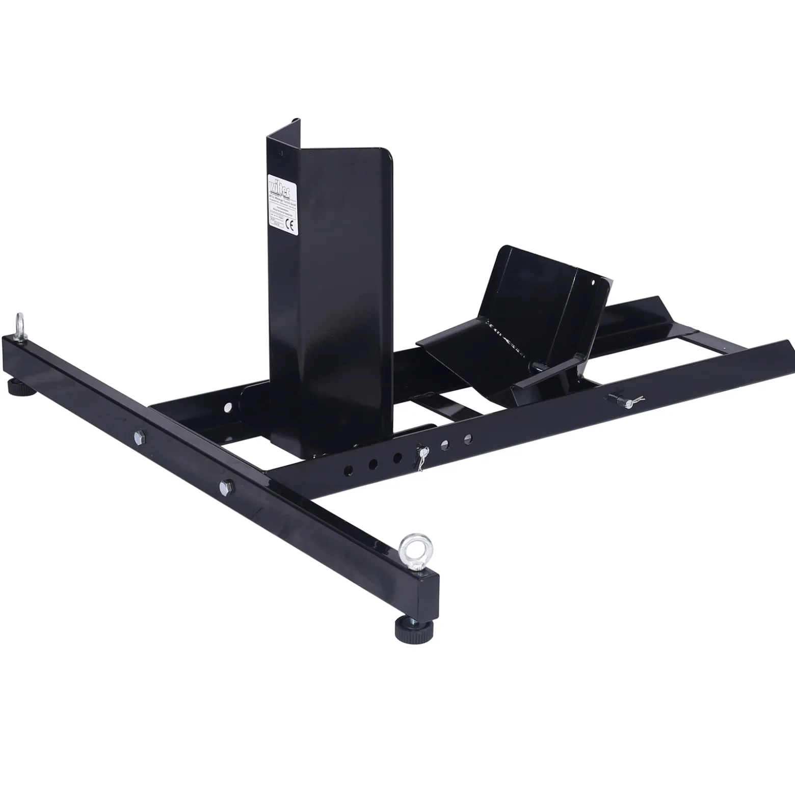 XPOtool Motorradständer bis 454kg Ø15-22", Reifenbreite 80-127 mm, einstellbarer Motorradheber aus Stahl, Montageständer für Vorderrrad