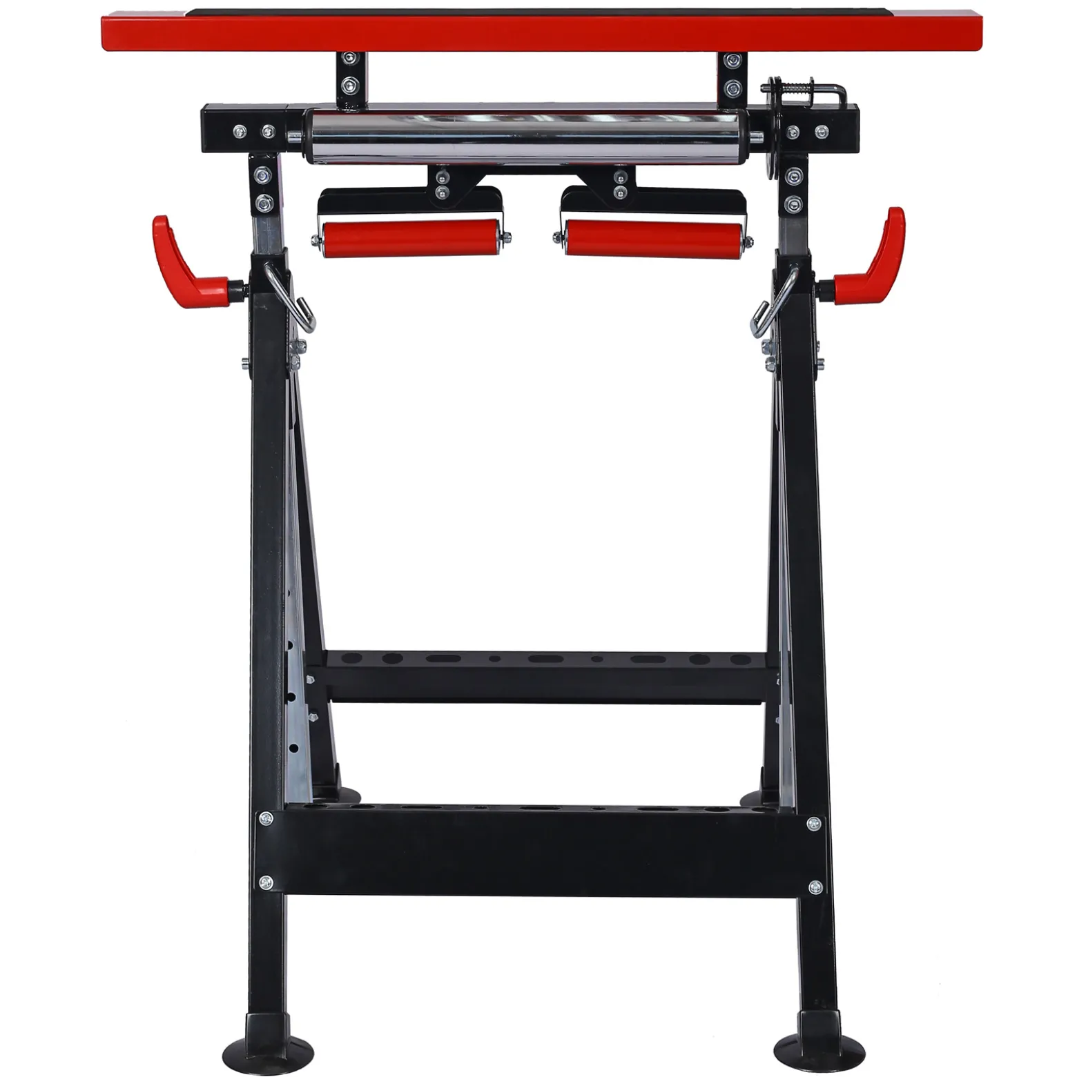 XPOtool Multifunktions-Arbeitsbock mit 4 Funktionen, 83-129 cm hoch, max. 200 kg Traglast, Rollenbock und V-Rollenbock, Klappbock höhenverstellbar