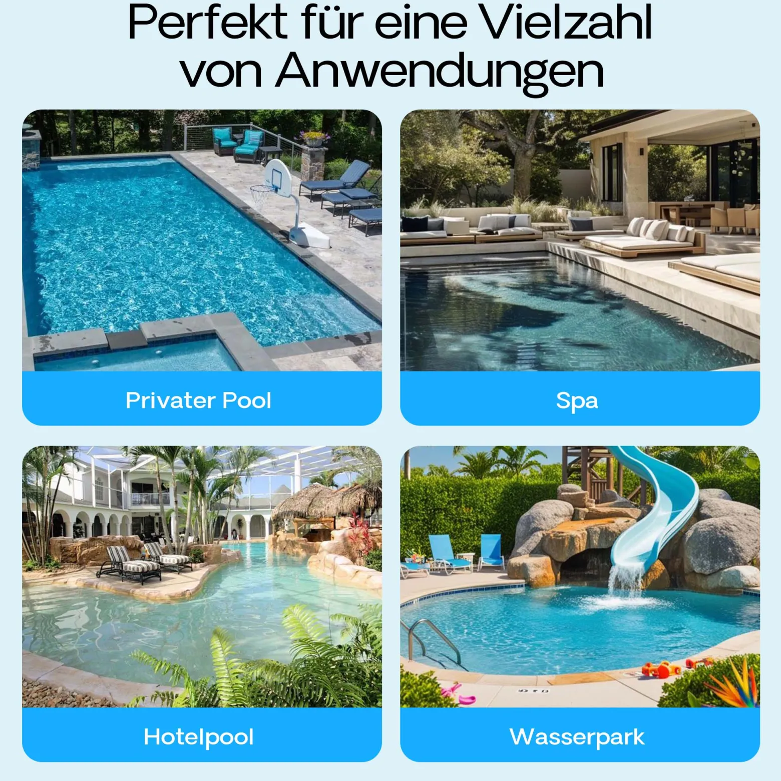 XPOtool Poolpumpe mit variabler Drehzahl 750W Schwimmbadpumpe 21000l/h Umwälzpumpe 17m Förderhöhe