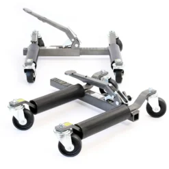 XPOtool Rangierheber 2er Set bis je 566 kg Wagenheber bis 30 cm Reifenbreite Rangierhilfe mit Rollen