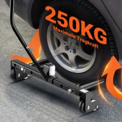 XPOtool Reifenmontagewagen bis 250 kg, Radheber aus Stahl als Radmontagehilfe für 17-56,5 cm (6,5-22,5