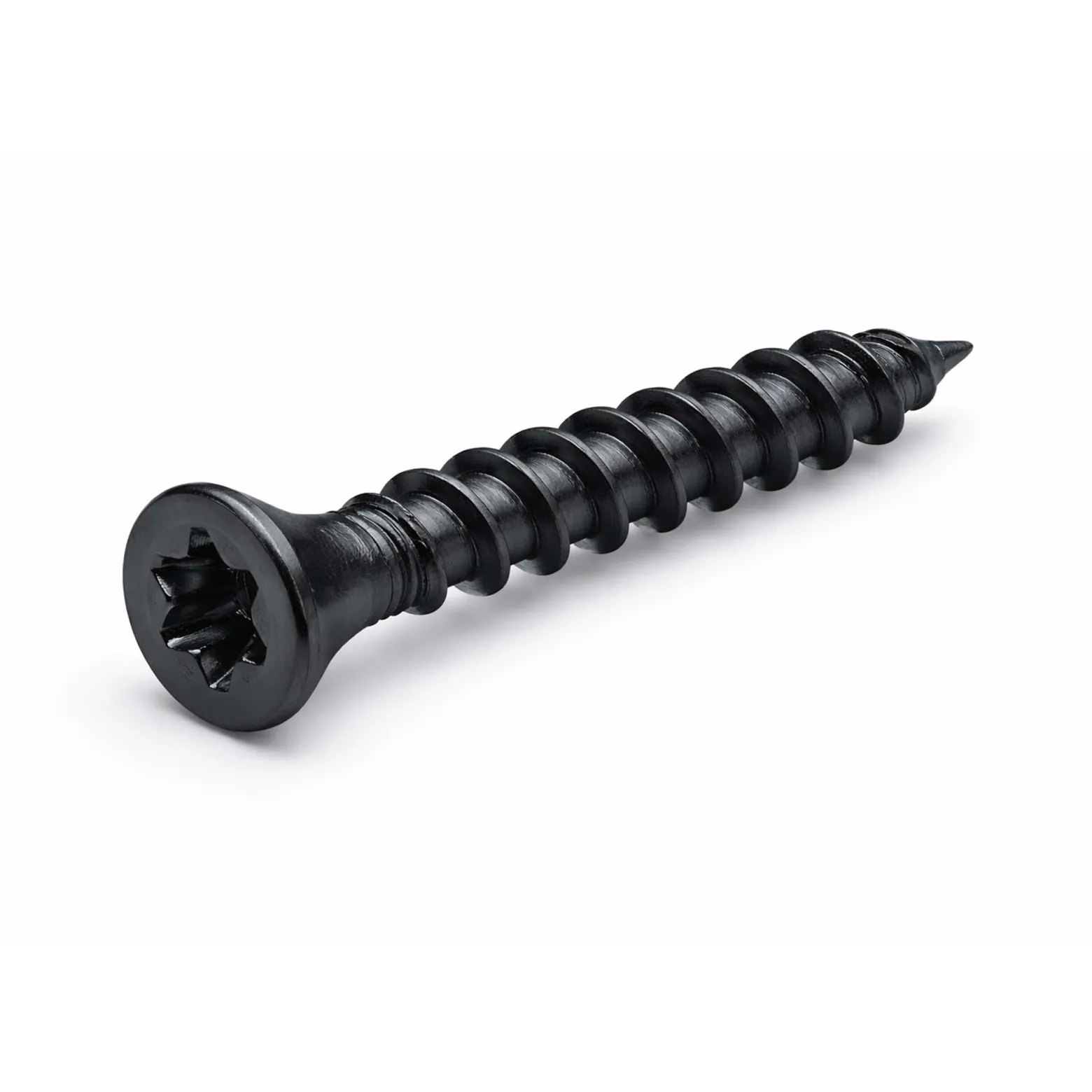 XPOtool Set 50x Edelstahl Clips 6 mm, schwarz, 60x Sechsrund Schrauben 3,5x20 mm T15 zur Montage von Terrassendiele mit 6 mm Nut