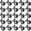 XPOtool Set 50x Edelstahl Clips 7 mm, schwarz, 60x Sechsrund Schrauben 3,5x20 mm T15 zur Montage von Terrassendiele mit 7 mm Nut