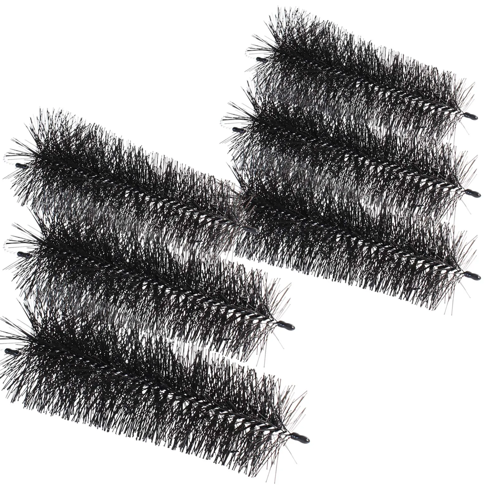 XPOtool Set 6x konische Fallrohrbürste Ø8–12 cm L: 25 cm Laubschutz für Fallrohre als Laubschutz / Marderschutz gegen Verstopfungen