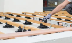 XPOtool Set 20x Stelzlager für Terrassen, 2700kg, 18-28mm, höhenverstellbare Stellfüße für Terrassendielen, Platten und Planken