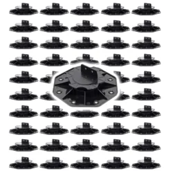 XPOtool Set 50x Stelzlager für Terrassen, 2700kg, 18-28mm, höhenverstellbare Stellfüße für Terrassendielen, Platten und Planken