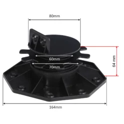 XPOtool Set 30x Stelzlager für Terrassen, 2700kg, 33-64mm, höhenverstellbare Stellfüße für Terrassendielen, Platten und Planken