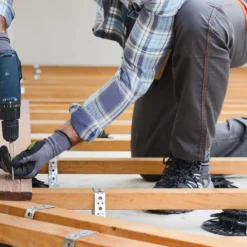 XPOtool Set 40x Stelzlager für Terrassen, 2700kg, 18-28mm, höhenverstellbare Stellfüße für Terrassendielen, Platten und Planken