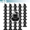 XPOtool Set 40x Stelzlager für Terrassen, 2700kg, 60-138mm, höhenverstellbare Stellfüße für Terrassendielen, Platten und Planken