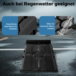 XPOtool teilbare Auffahrrampe 2er Set Schwerlast Autorampen bis 2,5 Tonnen aus Kunststoff für Pkws