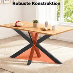 XPOtool Tischbeine aus Stahl Spidergestell 43x58x98cm in Schwarz Tischkufen Tischgestell Tischuntergestell mit Spider-Profil