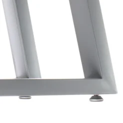 XPOtool Tischbeine 2er Set aus Stahl 60x72cm Grau in Trapez-Form Industrial Vierkantrohr Tischkufen Tischgestell Tischuntergestell