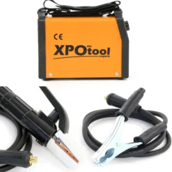 XPOtool Tragbares MMA Elektroden Schweißgerät 20-120A IGBT Inverter, E-Hand Schweißgerät mit Zubehör, Schweissgerät mit Arc-force-, Hot-start- und Anti-stick-Funktion