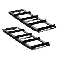XPOtool Verlängerung für Auffahrrampen 2x 400 kg 650 x 195 mm Kfz-Rampe aus Stahl als Erweiterung für Autorampe, Verladerampe