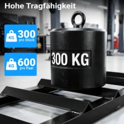 XPOtool Verlängerung für Auffahrrampen 2x 400 kg 650 x 195 mm Kfz-Rampe aus Stahl als Erweiterung für Autorampe, Verladerampe