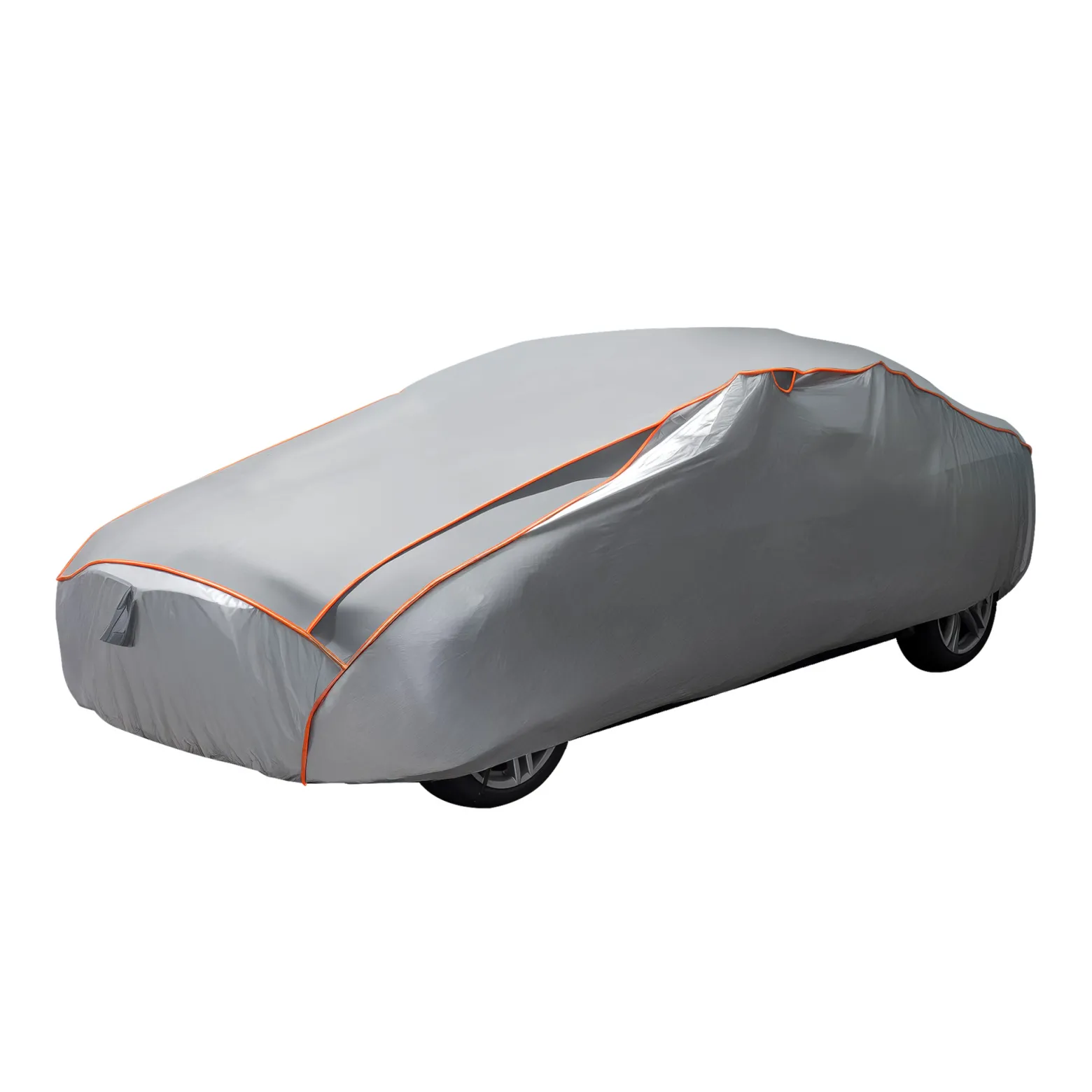 XPOtool Vollgarage für Auto Größe L 482x178x119cm Schutz vor Hagel, wasserdicht, lackschonend, Autoabdeckung mit Luftschlitzen, Reflektoren, Spanngurten