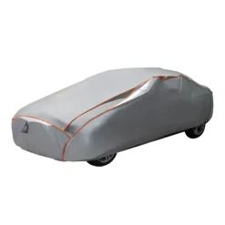 XPOtool Vollgarage für Auto Größe XL 533x178x119cm Schutz vor Hagel, wasserdicht, lackschonend, Autoabdeckung mit Luftschlitzen, Reflektoren, Spanngurten