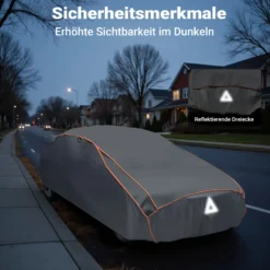 XPOtool Vollgarage für Auto Größe XXL 572x203x119cm Schutz vor Hagel, wasserdicht, lackschonend, Autoabdeckung mit Luftschlitzen, Reflektoren, Spanngurten