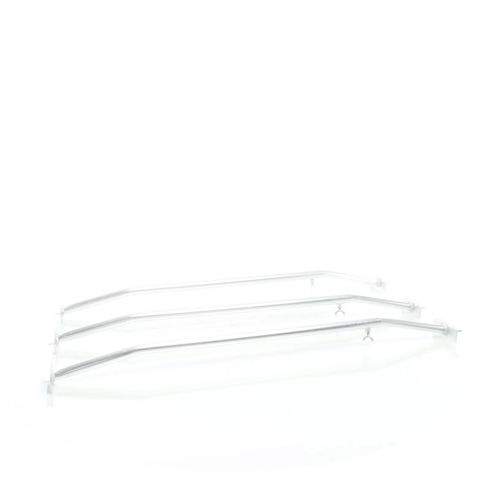 XPOtool 3x Flachplanenbügel für Anhänger 100-145 cm, verstellbare Aluminiumbügel für Anhängerplanen, Planenspanner für Flachplanen