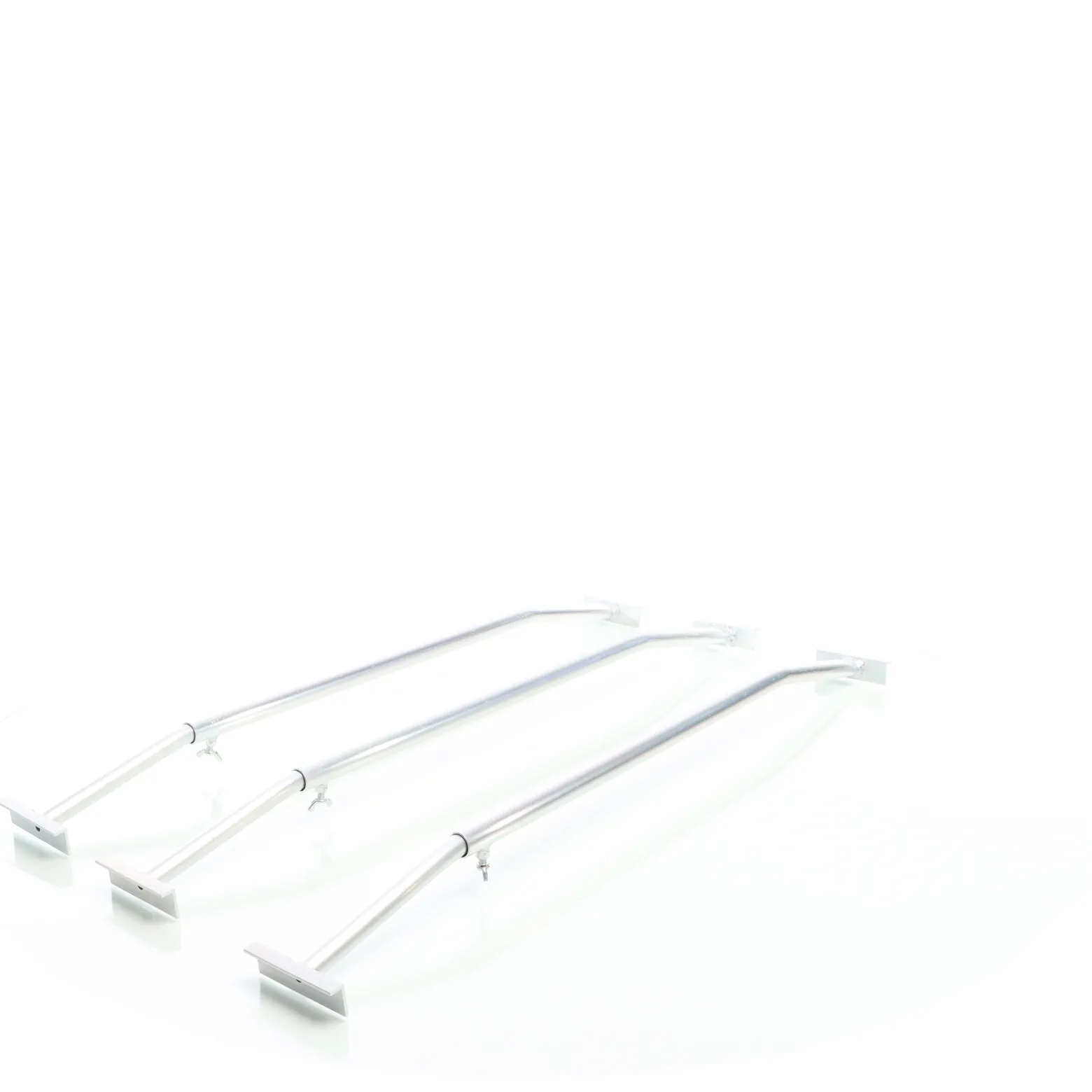 XPOtool 3x Flachplanenbügel für Anhänger 100-145 cm, verstellbare Aluminiumbügel für Anhängerplanen, Planenspanner für Flachplanen