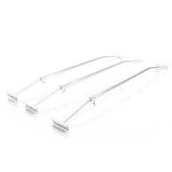 XPOtool 3x Flachplanenbügel für Anhänger 100-145 cm, verstellbare Aluminiumbügel für Anhängerplanen, Planenspanner für Flachplanen