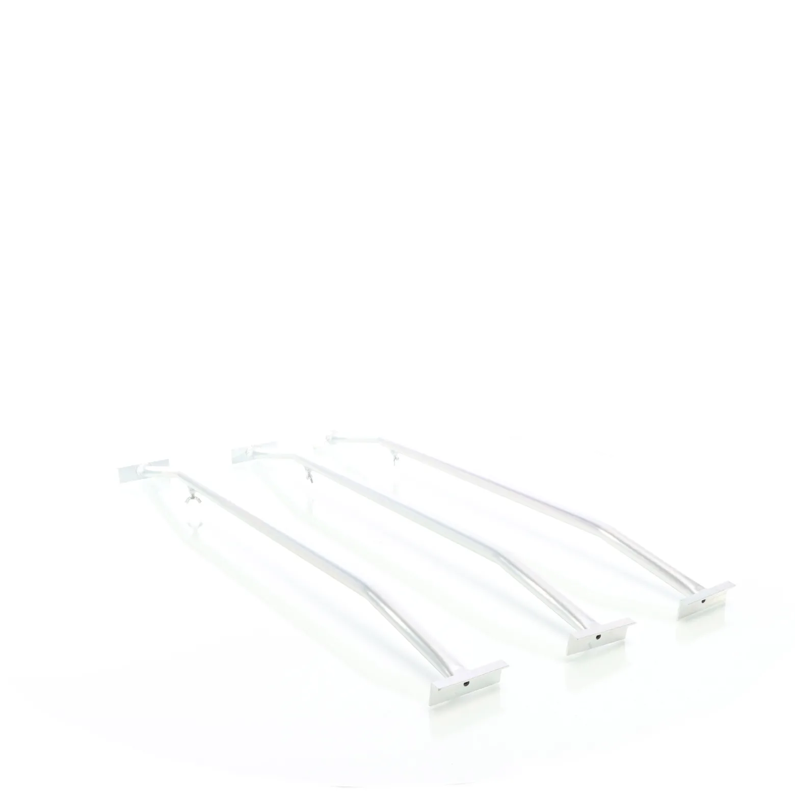 XPOtool 3x Flachplanenbügel für Anhänger 100-145 cm, verstellbare Aluminiumbügel für Anhängerplanen, Planenspanner für Flachplanen