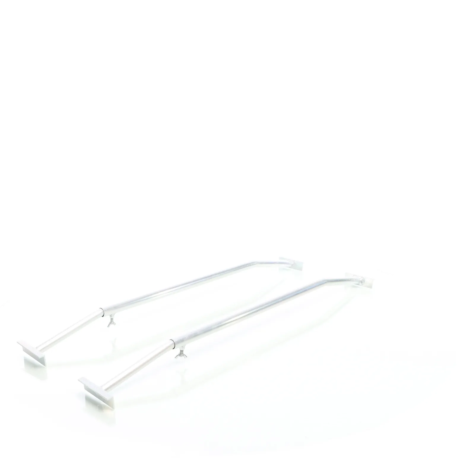 XPOtool 2x Flachplanenbügel für Anhänger 100-145 cm, verstellbare Aluminiumbügel für Anhängerplanen, Planenspanner für Flachplanen