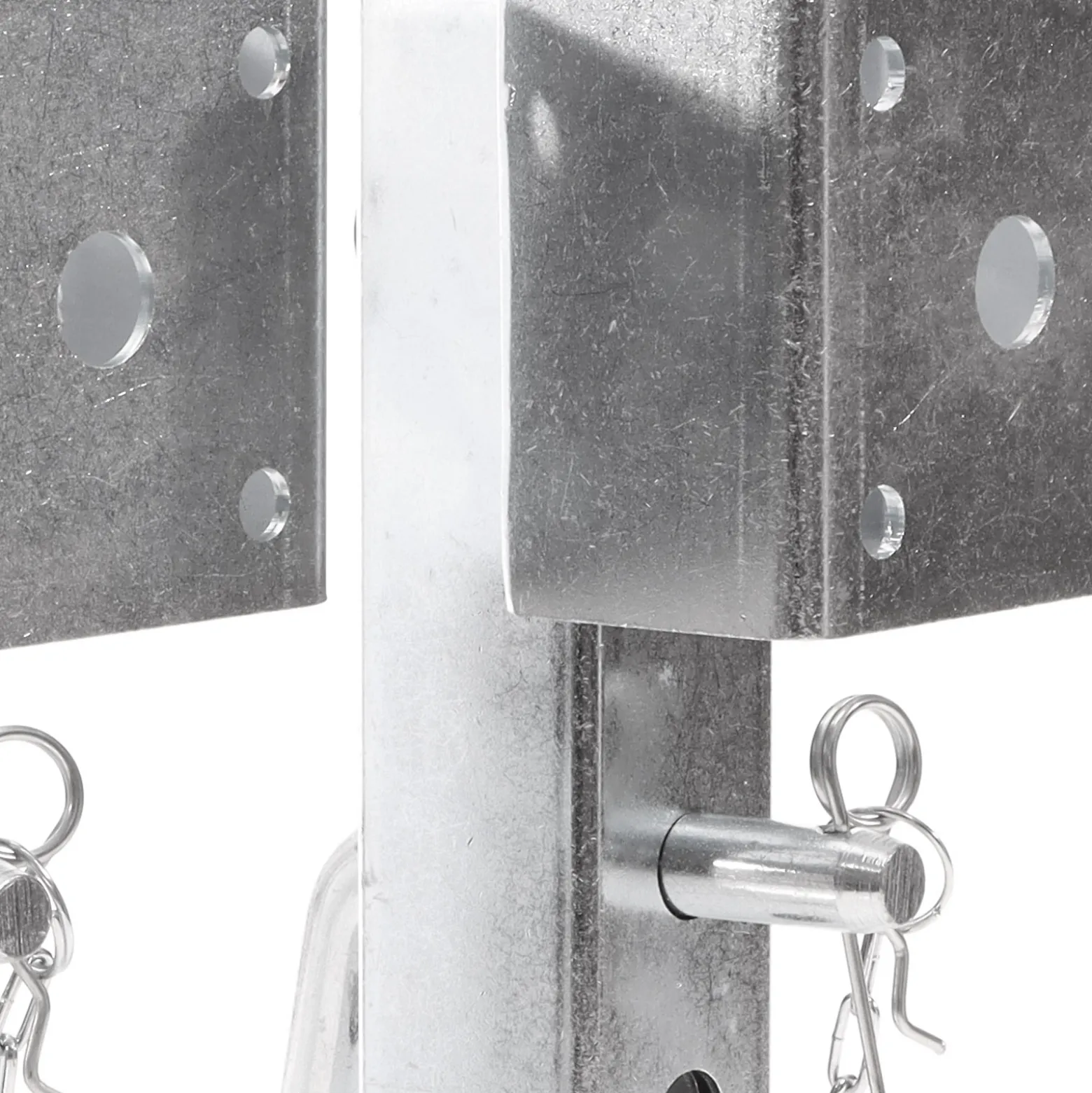XPOtool 2x Stützfuß 350 mm Schwenkstütze bis 1300 kg aus Stahl für Anhänger inkl. Befestigungsmaterial