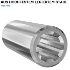 Zapfwellen Buchse A-Typ 100 mm für Vielkeilwelle PTO-Shaft mit 1 1/8" Z6 6 Nuten Traktor Anbaugerät